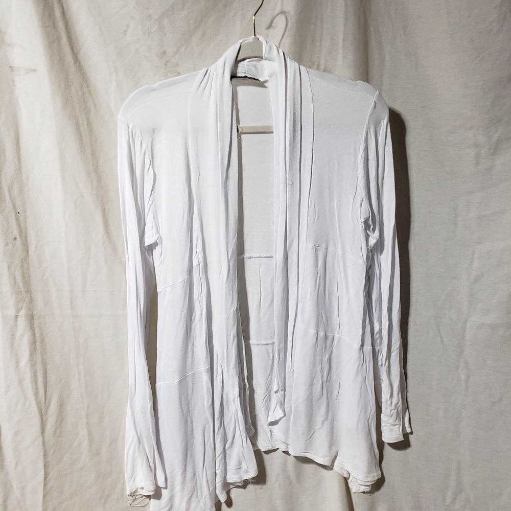 Fleurette crochet Womens white summer sweater size m